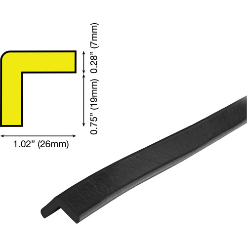 Butoir de protection de coin mod&egrave;le E 5M Rideout Tool & Machine Inc.