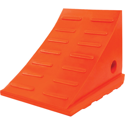 35 Ton General Purpose Wheel Chock, Urethane, Orange Rideout Tool & Machine Inc.