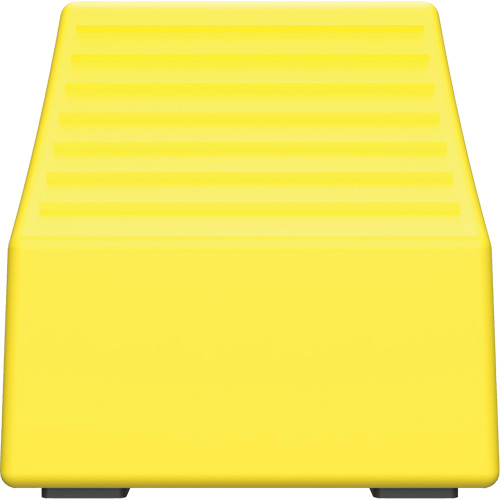 Cale de roue ultra-robuste pour l'exploitation mini&egrave;re Checkers Safety, PEHD, Jaune, 14-1/2" la x 17-1/2" p x 16" h Rideout Tool & Machine Inc.