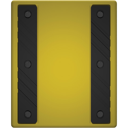 Cale de roue ultra-robuste pour l'exploitation mini&egrave;re Checkers Safety sans support, PEHD, Jaune, 14-1/2" la x 17-1/2" p x 16" h Rideout Tool & Machine Inc.
