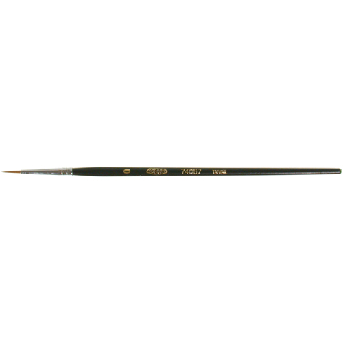 Artist Paint Brush, 1/16" Brush Width, Red Sable, Wood Handle Rideout Tool & Machine Inc.
