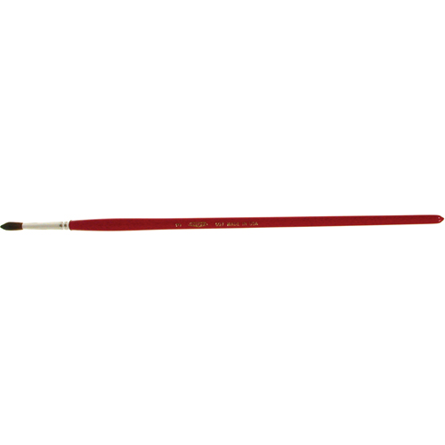 Round Marking Paint Brush, 3/16" Brush Width, Camel Hair, Wood Handle Rideout Tool & Machine Inc.