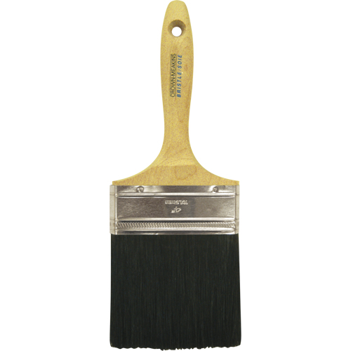 Pinceau &agrave; soies droites, Soies, Manche Bois, Largeur de 4" Rideout Tool & Machine Inc.