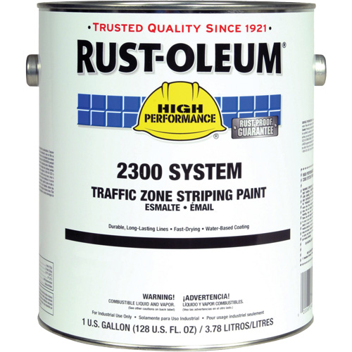 Peinture pour traçage de ligne pour zone de circulation System 2300, Jaune, 5 gal., Gallon Rideout Tool & Machine Inc.