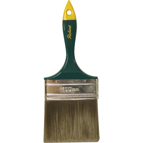 Premier Series Paint Brush, Polyester, Plastic Handle, 4" Width Rideout Tool & Machine Inc.