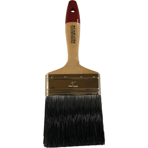 Paint Brush, Poly/Nylon, Wood Handle, 4" Width Rideout Tool & Machine Inc.