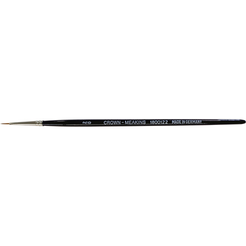 Round Artist Brush, #2/0 Brush Width, Synthetic, Wood Handle Rideout Tool & Machine Inc.