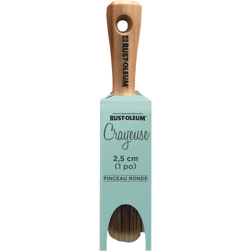 Pinceau &agrave; soies ovales Chalked, Polyester/Synth&eacute;tique, Manche Bois, Largeur de 1" Rideout Tool & Machine Inc.