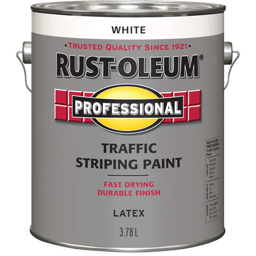 Traffic Striping Paint, White, 3.78 L, Jug Rideout Tool & Machine Inc.