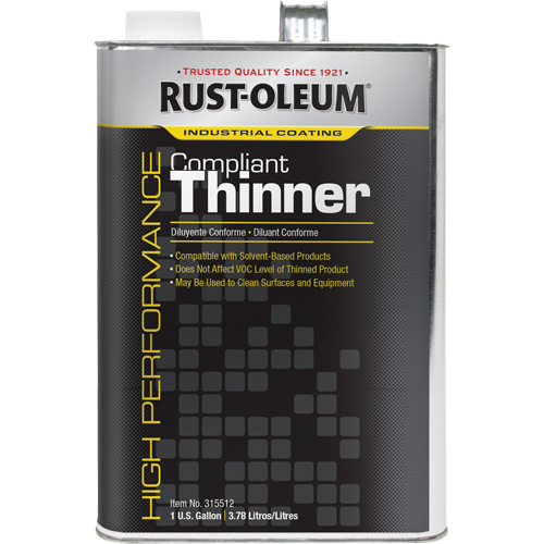 Compliant Thinner, Gallon, 1 gal. Rideout Tool & Machine Inc.