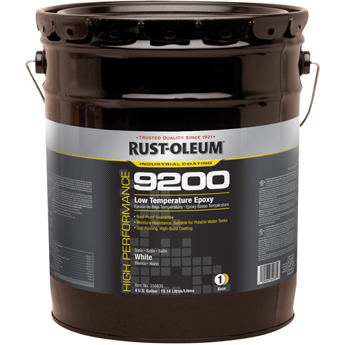 Composant de base &eacute;poxydique &agrave; basse temp&eacute;rature du syst&egrave;me 9200, Blanc, 4 gal., Seau Rideout Tool & Machine Inc.