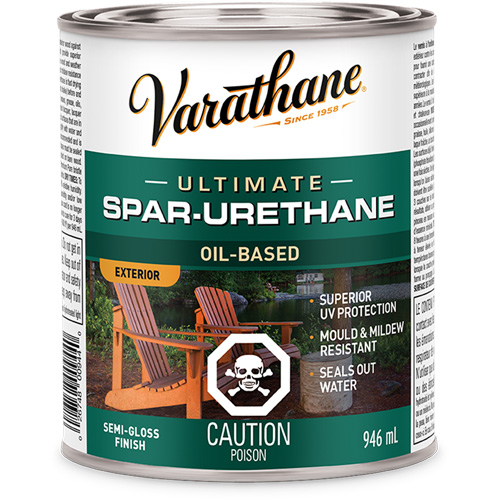 Rev&ecirc;tement &agrave; fini diamant pour bois Varathane, 946 ml, Transparent, Semi-brillant Rideout Tool & Machine Inc.
