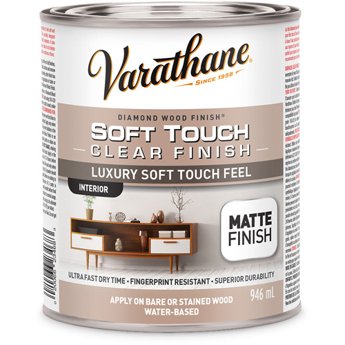 Varathane&reg; Diamond Wood Finish&reg; Coating, 946 ml, Clear, Matte Rideout Tool & Machine Inc.
