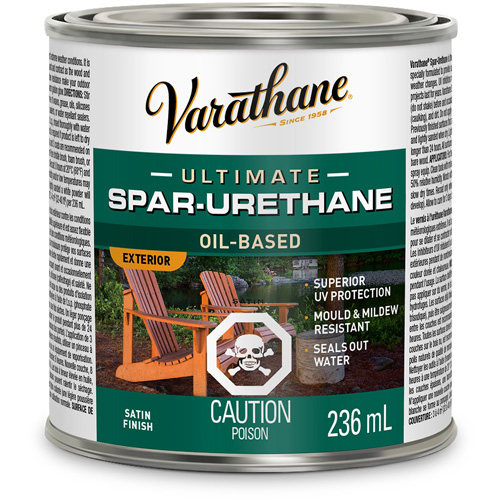 Fini diamant pour bois Varathane ext&eacute;rieur, 236 ml, Transparent, Satin Rideout Tool & Machine Inc.