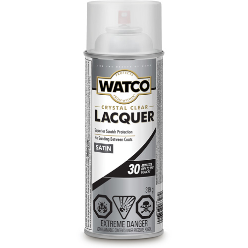 Laque pour bois Watco, 319 g, Transparent, Satin Rideout Tool & Machine Inc.