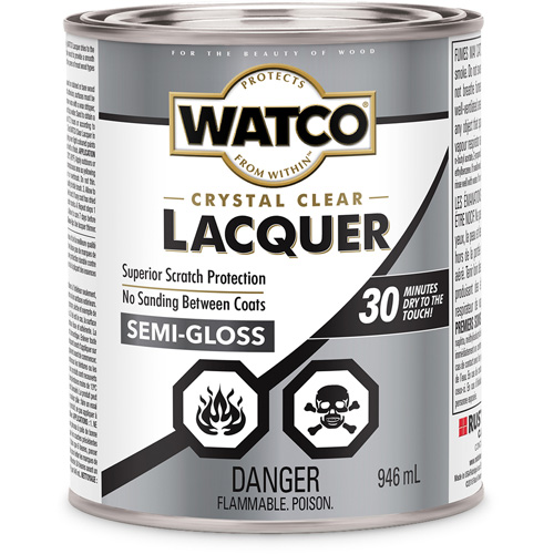 Watco&reg; Lacquer Wood Finish, 946 ml, Clear, Semi-Gloss Rideout Tool & Machine Inc.