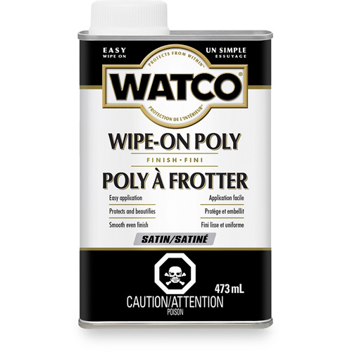 Watco&reg; Wipe-on Poly Stain, 473 ml, Clear, Satin Rideout Tool & Machine Inc.
