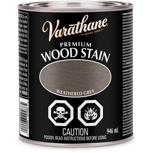 Varathane&reg; Premium Wood Stain, 946 ml, Weathered Grey Rideout Tool & Machine Inc.