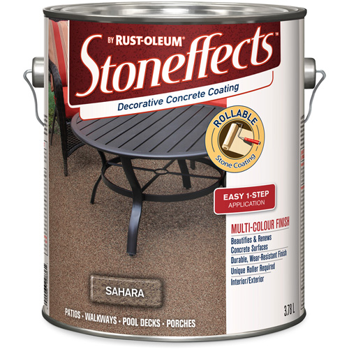 Stoneffects Decorative Concrete Coating, 3.78 L, Textured, Beige Rideout Tool & Machine Inc.
