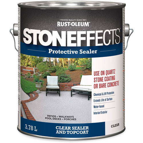 Stoneffects Protective Concrete Sealer, 3.78 L, Water-Based, Transparent, Clear Rideout Tool & Machine Inc.