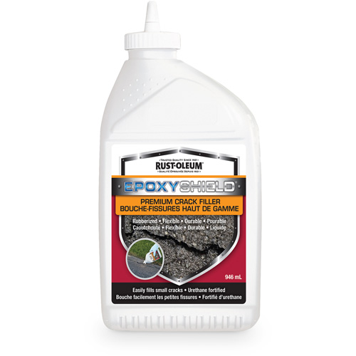 EpoxyShield&reg; Premium Rubberized Crack Filler, Bottle, Black Rideout Tool & Machine Inc.