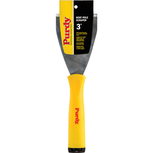 Premium Bent Pole Scraper, Stainless Steel Blade, 3" Wide, Plastic Handle Rideout Tool & Machine Inc.