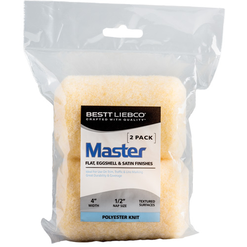Master Trim and Traffic Roller Refill, 13 mm (1/2") Nap, 101.6 mm (4") L Rideout Tool & Machine Inc.