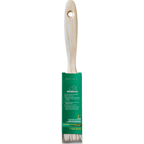 Pinceau pour murs et moulures One Coat, Soie blanche, Manche Bois, Largeur de 1" Rideout Tool & Machine Inc.