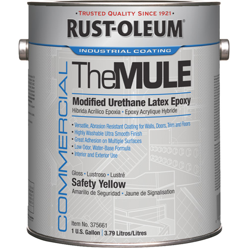 &eacute;poxy en latex d'ur&eacute;thane modifi&eacute;, Jaune s&eacute;curit&eacute; OSHA, Gallon Rideout Tool & Machine Inc.