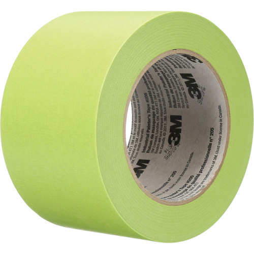 Industrial Painter's Tape 205, 72 mm (2-4/5") x 55 m (180'), Green Rideout Tool & Machine Inc.