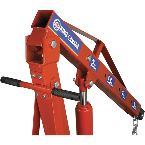 2-Ton Folding Shop Crane, 4000 lbs. (2 tons) Capacity Rideout Tool & Machine Inc.