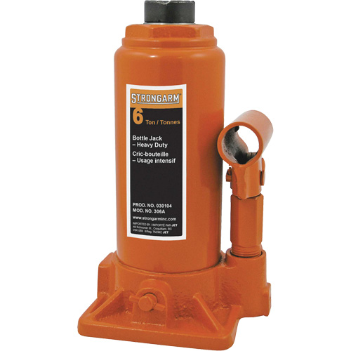 306A Cric-bouteille, 6 tonne(s), 16" Hauteur &eacute;lev&eacute;e Rideout Tool & Machine Inc.
