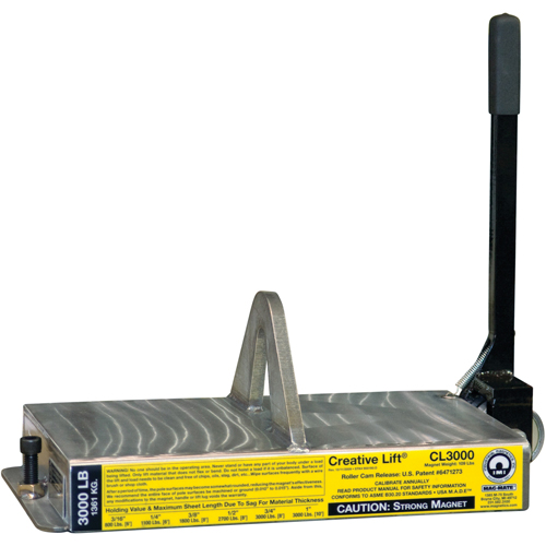 Aimants Creative Lift, Capacit&eacute; de retenue 3000 lb (1,5 tonne), 19-1/4" lo x 10-1/2" la x 7" h Rideout Tool & Machine Inc.