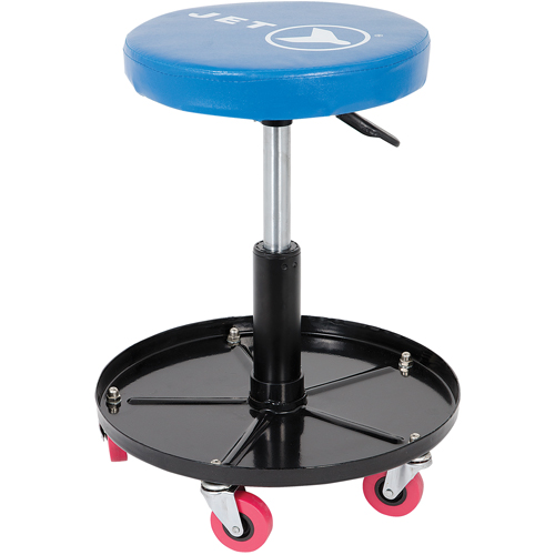 JMS-642A Si&egrave;ge roulant ajustable pour m&eacute;canicien, Vinyle, Bleu, Capacit&eacute; 300 lb Rideout Tool & Machine Inc.