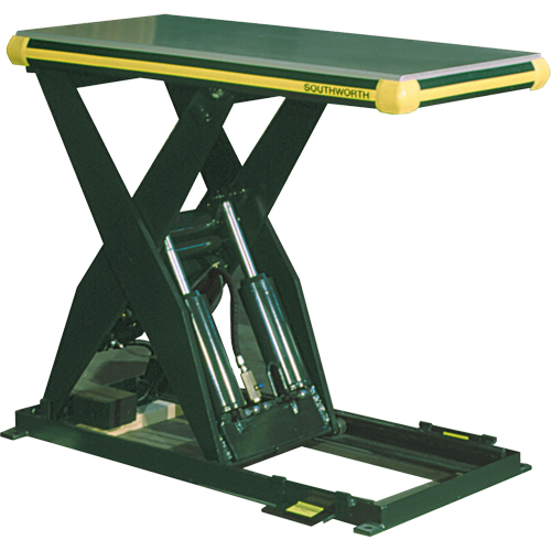 Table &eacute;l&eacute;vatrice hydraulique &agrave; ciseaux Backsaver, Acier, 48" lo x 48" la, Capacit&eacute; 4000 lb Rideout Tool & Machine Inc.