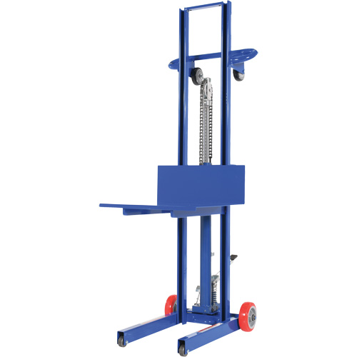 Gerbeur hydraulique &agrave; plateforme, M&eacute;canisme Pompe au pied, Capacit&eacute; de 400 lb, Levage max de 51-1/8" Rideout Tool & Machine Inc.
