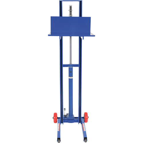 Gerbeur hydraulique &agrave; plateforme, M&eacute;canisme Pompe au pied, Capacit&eacute; de 400 lb, Levage max de 51-1/8" Rideout Tool & Machine Inc.
