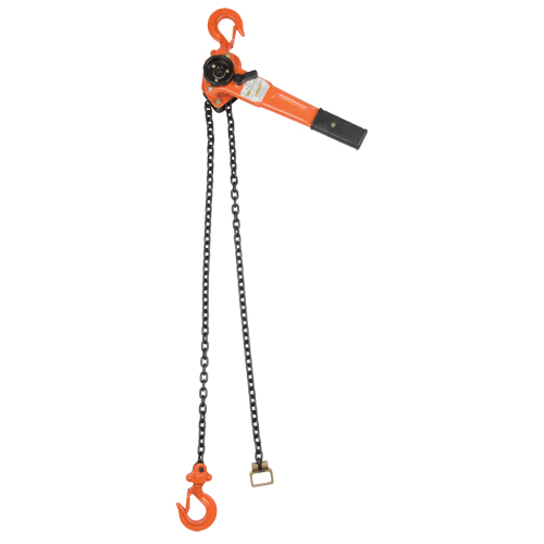 Lever Chain Hoist, 10' Lift, 1000 lbs. (0.5 tons) Capacity, Alloy Steel Chain Rideout Tool & Machine Inc.