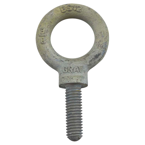 Eye Bolt, 2-13/16" Dia., 2" L, Galvanized, 7200 lbs. (3.6 tons) Capacity Rideout Tool & Machine Inc.