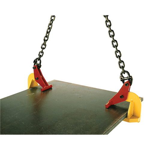 Pince de levage pour plaques horizontales Topal TLH1 0-120, 2200 lb (1,1 tonne) max., M&acirc;choires 0" - 4-3/4" Rideout Tool & Machine Inc.