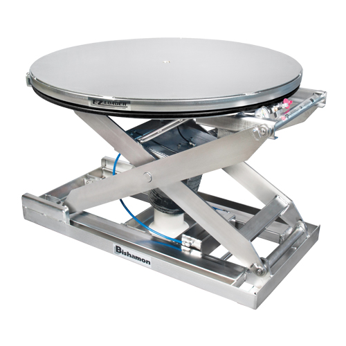 Positionneur pour palette &agrave; nivellement automatique EZ Loader SS - 100% acier inoxydable, 43" lo x 43" la, Capacit&eacute; 4000 lb Rideout Tool & Machine Inc.