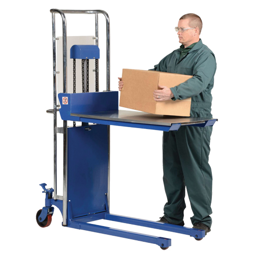 Gerbeur Hefti-Lift, M&eacute;canisme Pompe au pied, Capacit&eacute; de 300 lb, Levage max de 59" Rideout Tool & Machine Inc.