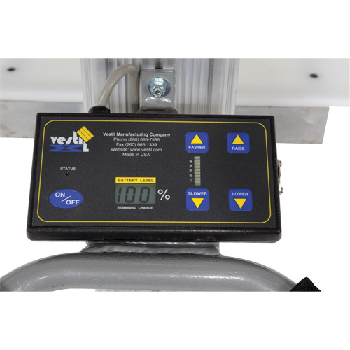Quick Lift Stacker, Electric Operated, 175 lbs. Capacity, 57" Max Lift Rideout Tool & Machine Inc.