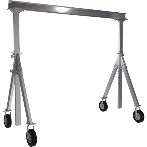 Adjustable Aluminum Gantry Crane, 10' L, 1500 lbs. (0.75 tons) Capacity Rideout Tool & Machine Inc.
