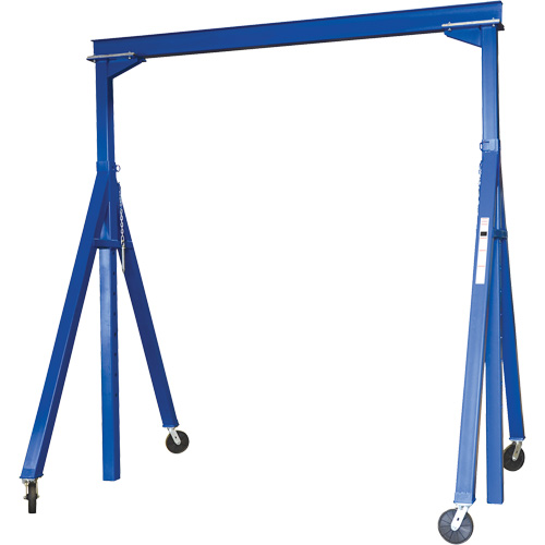 Adjustable Steel Gantry Crane, 10' L, 2000 lbs. (1 tons) Capacity Rideout Tool & Machine Inc.