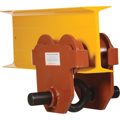 Low Profile Manual Trolley, 6000 lbs. (3 tons) Rideout Tool & Machine Inc.