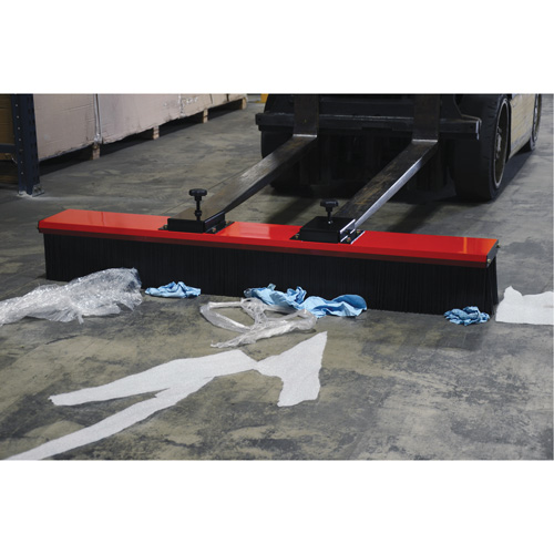 Fork Truck Mounted Brush Sweeper Rideout Tool & Machine Inc.
