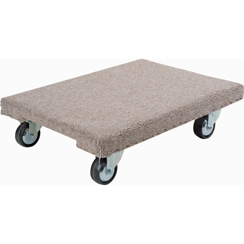 Wood Dollies - Medium-Duty, Polyolefin Wheels, 900 lbs. Capacity, 18" W x 24" D x 7" H Rideout Tool & Machine Inc.