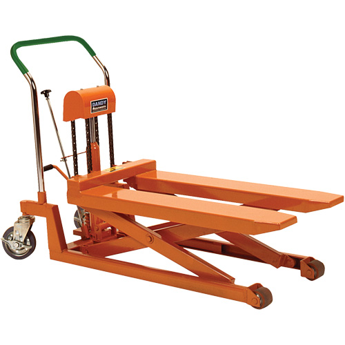 Dandy Lift Scissor Fork Lift Table, 37.1" L x 19.7" W, Steel, 1100 lbs. Capacity Rideout Tool & Machine Inc.