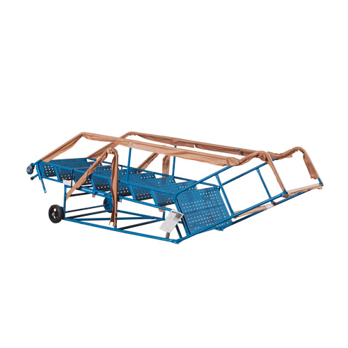 Escabeau roulant certifi&eacute; CSA avec marche verrouillable, 8 marches, Largeur de la marche 30", Hauteur de la plateforme 72", Acier Rideout Tool & Machine Inc.